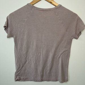 American Eagle, Pink, Striped T-shirt, Size S